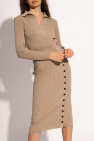 Self Portrait Ribbed dress with split