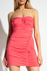 Self Portrait Strapless ruched dress
