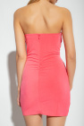 Self Portrait Strapless ruched dress