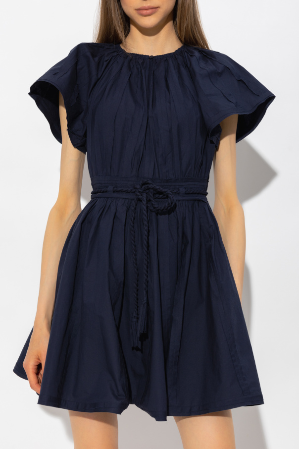 Shelby  Open Back Smock Waist Dress