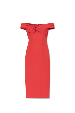 Dress with Draped Neckline