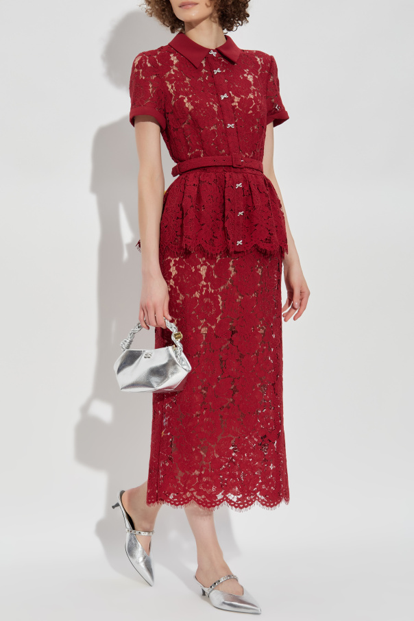 Self-Portrait Peplum dress