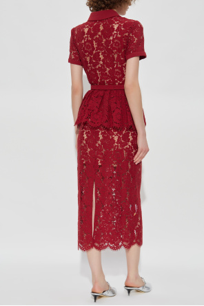 Self-Portrait Peplum dress