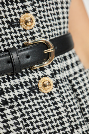 Self-Portrait Vestido con estampado de pata de gallo