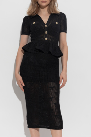 Self-Portrait Kleid mit Schößchen