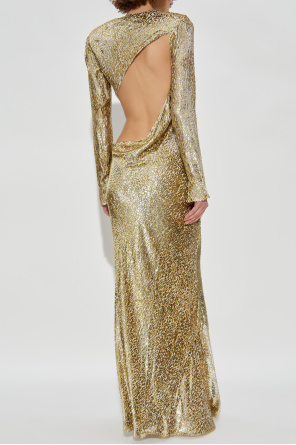 Self-Portrait Dress with shoulder pads