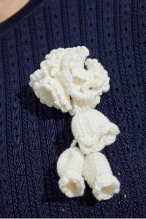 Self-Portrait Sukienka z broszką