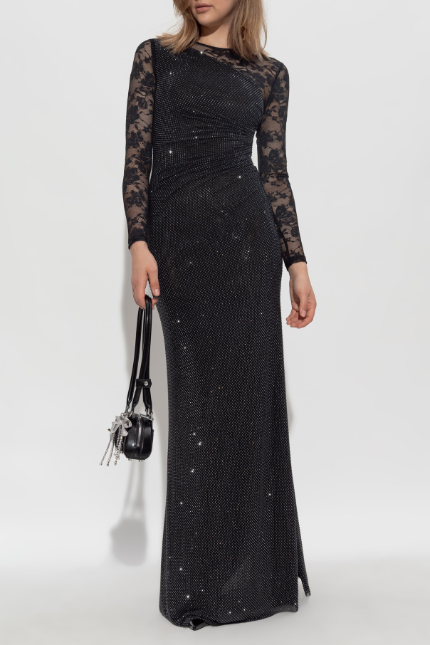 Self-Portrait Vestido con cristales brillantes