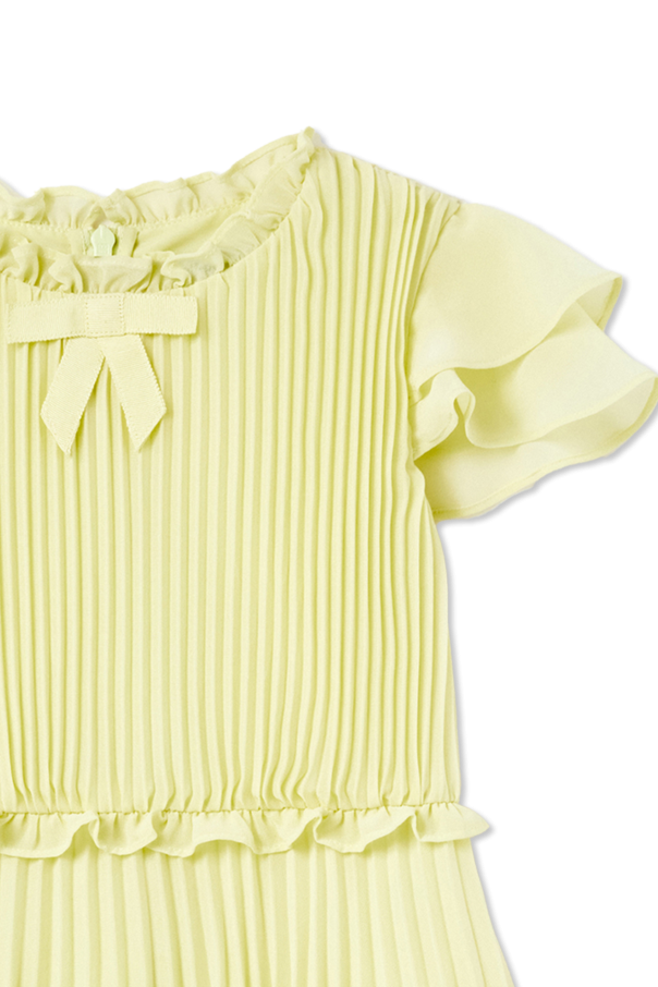 Self-Portrait Kids Dress with decorative finishing