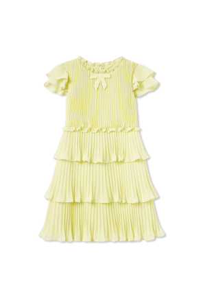 Dress with decorative finishing