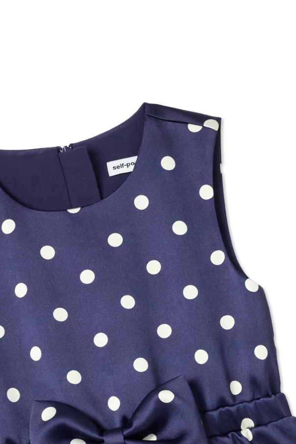 Self-Portrait Kids Sukienka z ażurowym wykończeniem