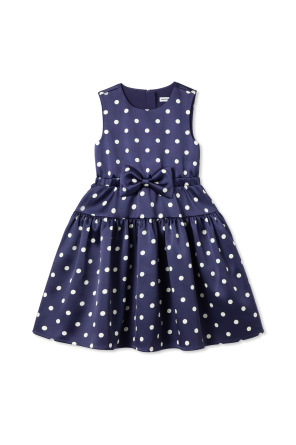 Dress with openwork finish