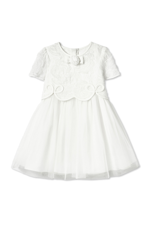 Self-Portrait Kids Dress with a bow