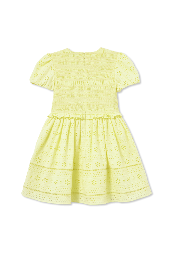 Self-Portrait Kids Dress with openwork trim