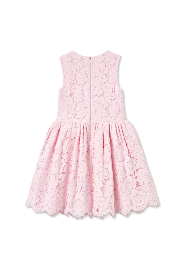 Self-Portrait Kids Dress with openwork trim