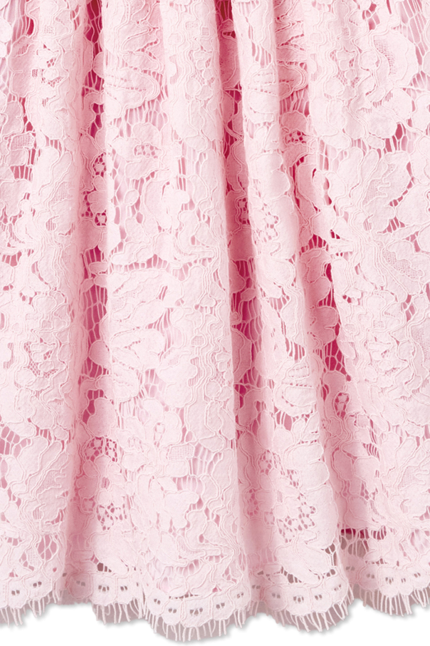 Self-Portrait Kids Dress with openwork trim