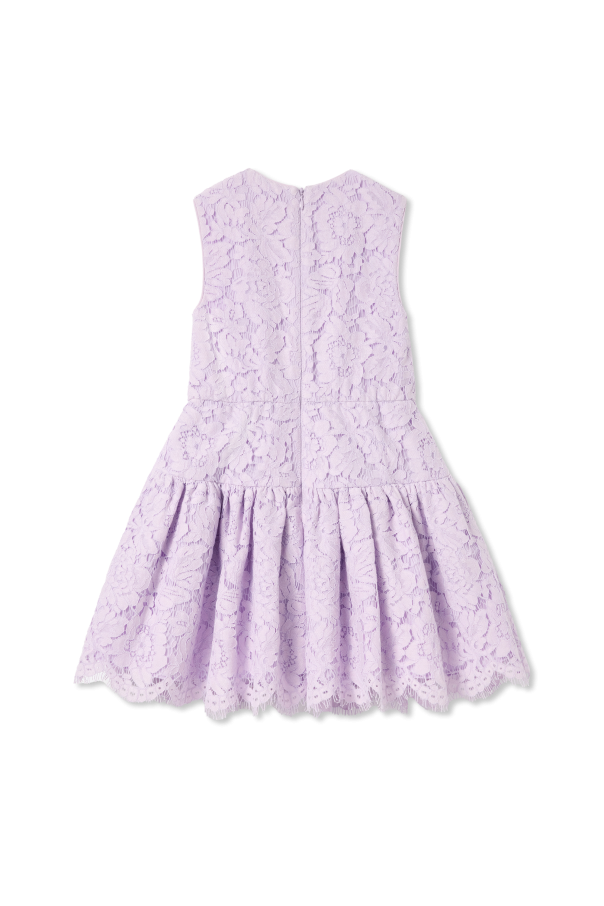 Self-Portrait Kids Dress with openwork finish