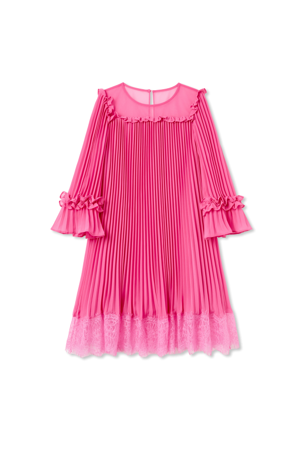 Self-Portrait Kids Dress with lace trim