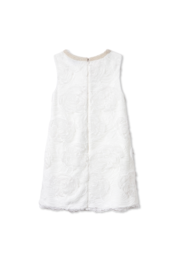 Self-Portrait Kids Dress with appliqué