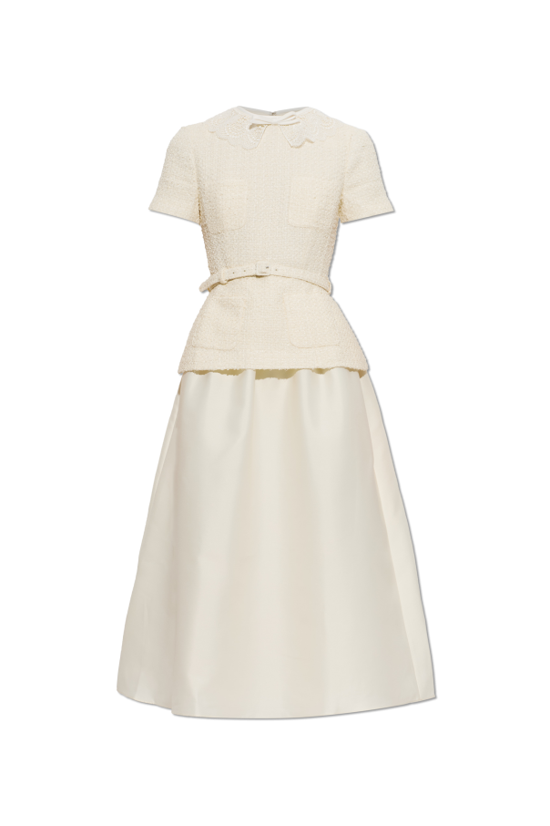 Dress made of combined fabrics od Self-Portrait