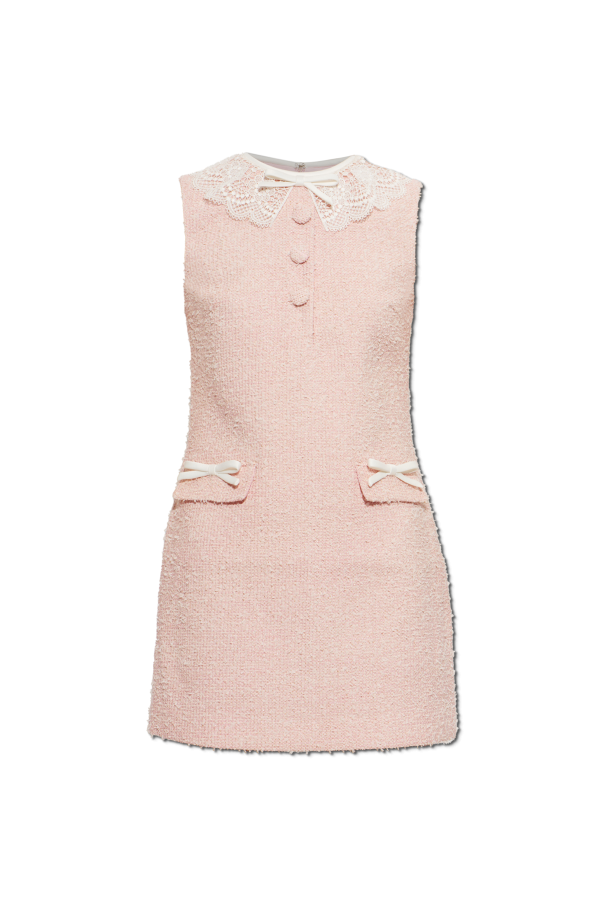 Tweed dress with lurex thread and sequins od Self-Portrait