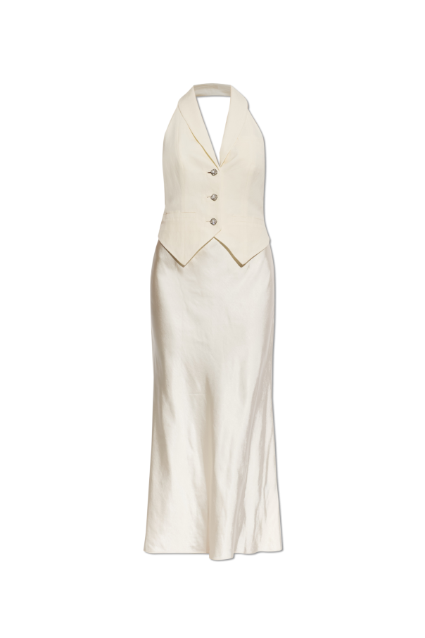 Two-piece dress with an open back od Self-Portrait
