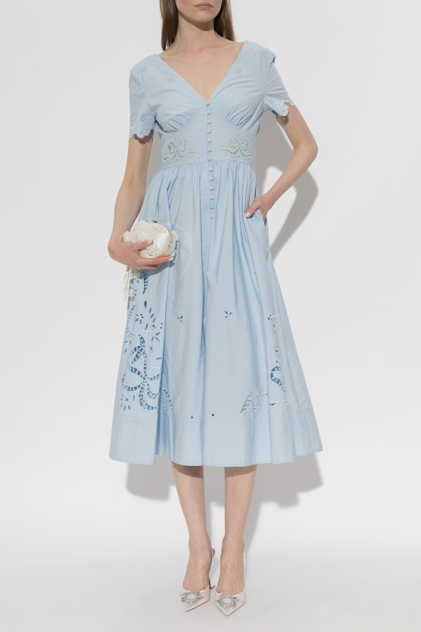 Self-Portrait V-neck dress