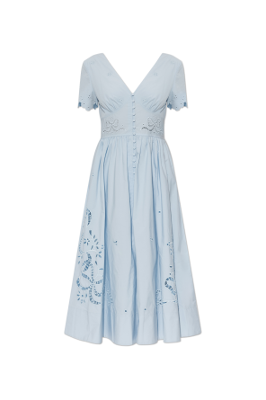 Dress with a V-neckline