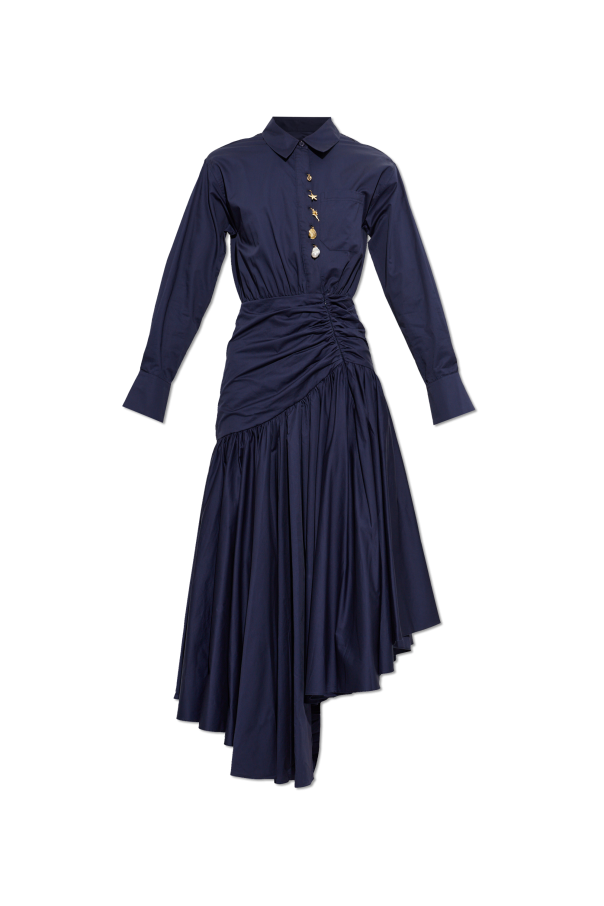 Asymmetrical dress with a pocket od Self-Portrait