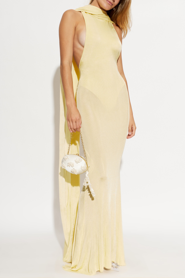 Self-Portrait Dress with detachable shawl