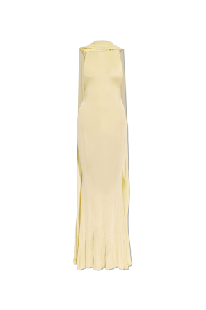 Dress with a detachable shawl
