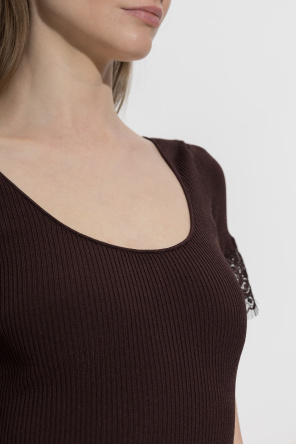 Self-Portrait Dress with lace inserts