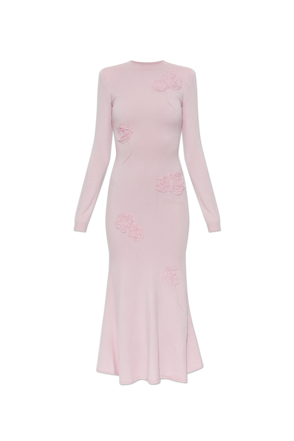 Knit dress with lace appliqués od Self-Portrait
