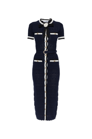 Pencil dress with belt