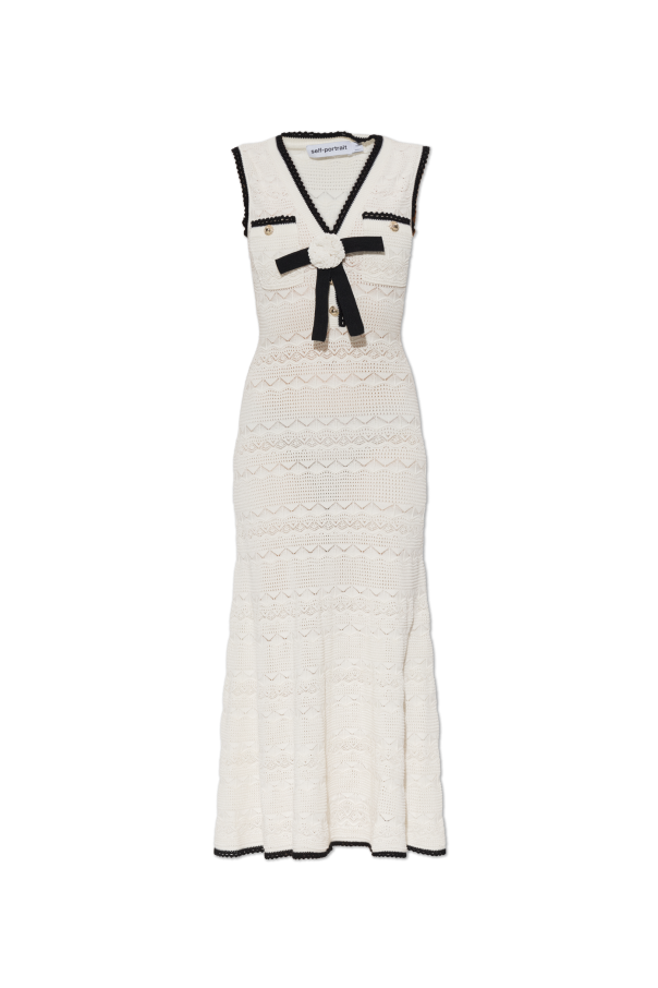 Dress with a decorative weave od Self-Portrait