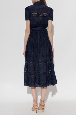 Self-Portrait Lace dress with belt