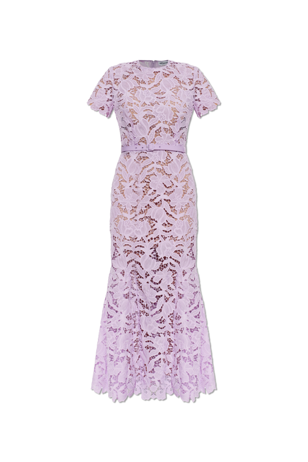 Lace dress with belt od Self-Portrait