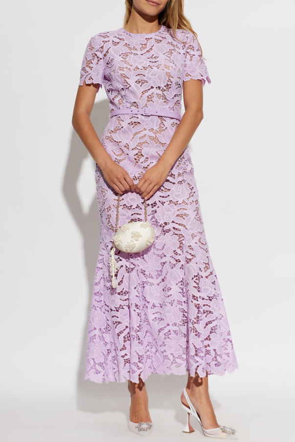 Self-Portrait Lace dress with belt