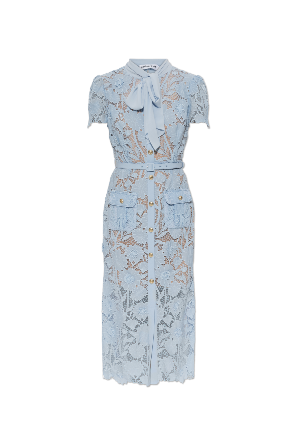 Lace dress with belt od Self-Portrait