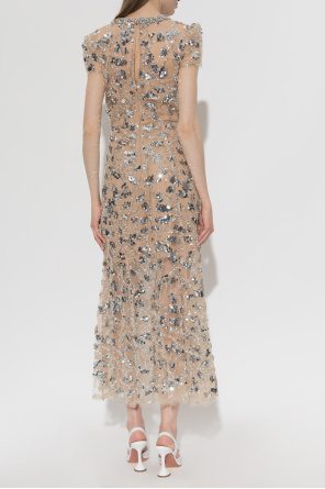 Self-Portrait Dress with shimmering appliqués