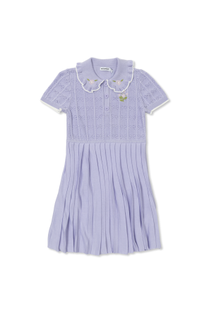Vestido con falda plisada