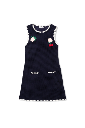 Vestido de punto con motivo floral
