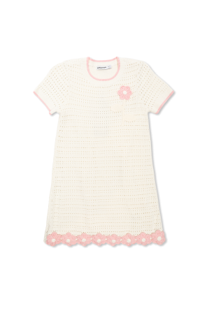 Vestido de punto con motivo floral