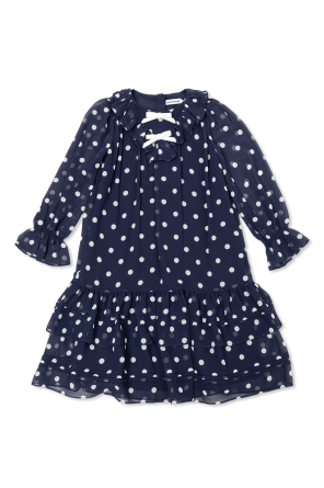 Vestido con estampado de lunares