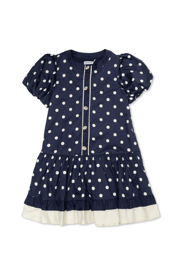 Polka dot pattern dress od Self-Portrait Kids
