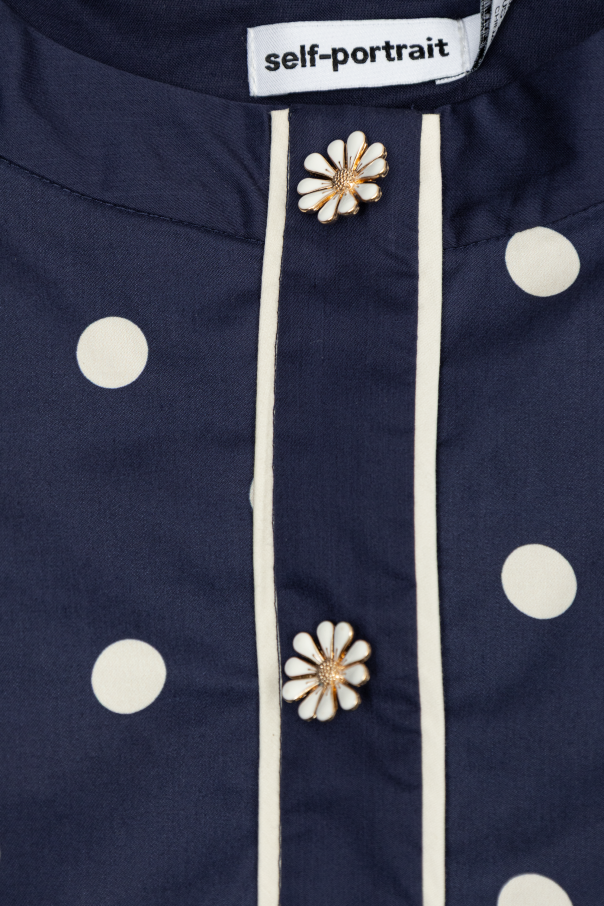 Self-Portrait Kids Vestido con estampado de lunares
