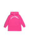 Palm Angels Kids Long hoodie with logo