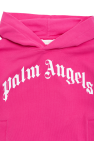 Palm Angels Kids Long hoodie with logo
