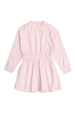 Dress with drawstring