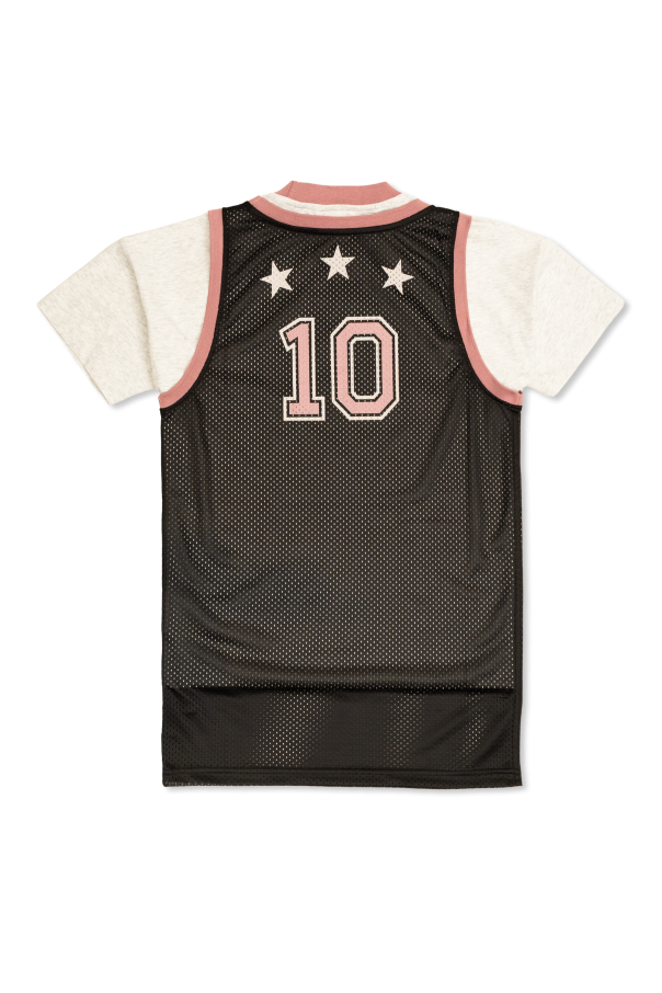 Palm Angels Kids Dress with printed logo